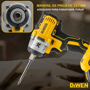 Chave de impacto sem escova DAOYI 21V com controle de velocidade sensível à pressão para trabalhos precisos