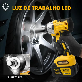 Chave de impacto sem escova DAOYI 21V com controle de velocidade sensível à pressão para trabalhos precisos